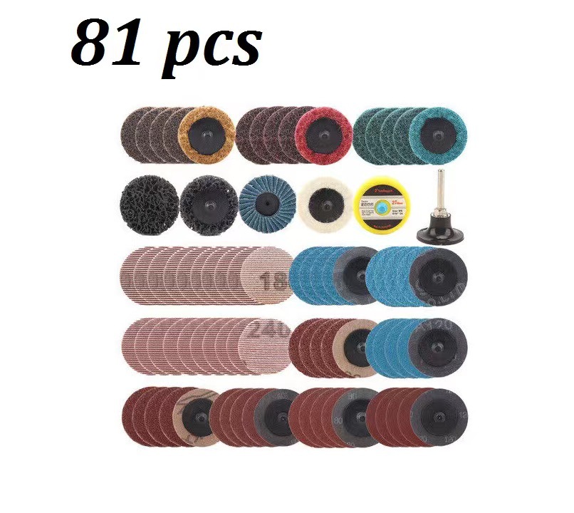 Suministro transfronterizo manga de mariposa de arena de par de 2 pulgadas y 50mm 268 + 2 tela no tejida a su vez cerradura espiral pieza de molienda acuden terciopelo