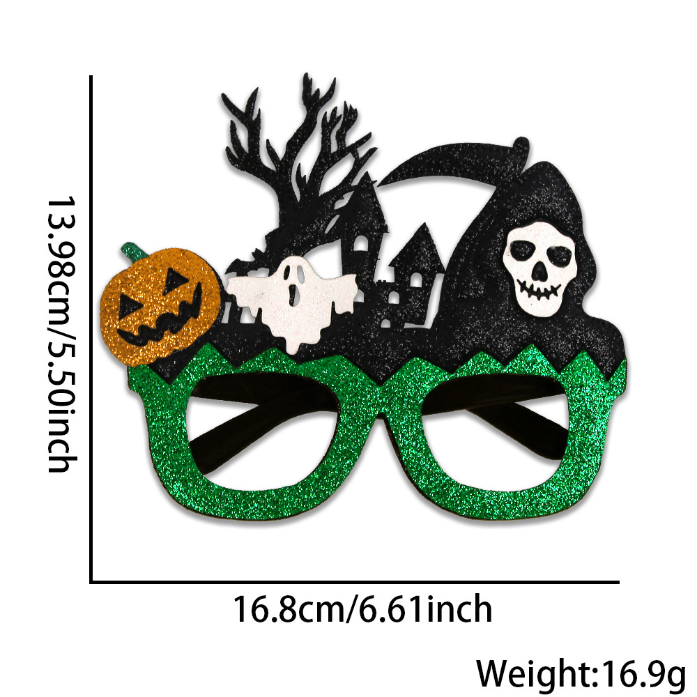 Nuevos adornos de Halloween transfronterizos fantasmas gafas de murciélago de cabello banda fiesta fantasma parodia máscara creativa tocado