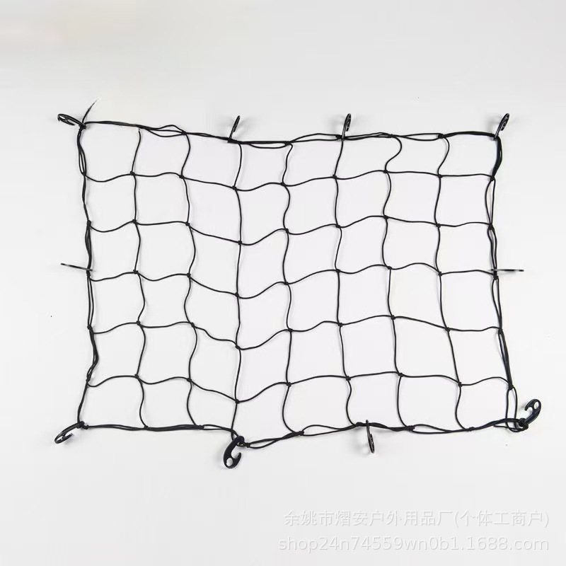 120X90Cm Roof Luggage Net Cargo Elastic Net Pocket Off-Road Vehicle Luggage Rack Net Suv Car Net Pocket Customization