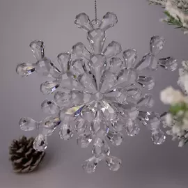 塑料工艺品;圣诞装饰品;圣诞雪花