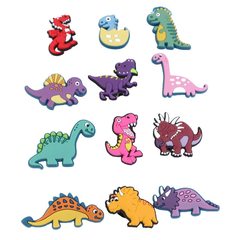 Dinosaur 14 shoe accessory buckle clog cross-border exclusive new cartoon food hole shoe flower shoe flower