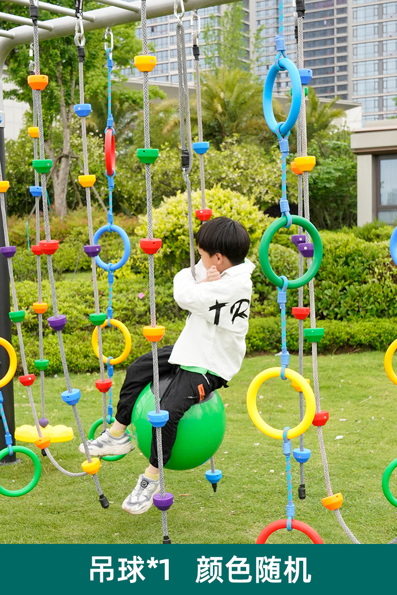 juguetes al aire libre colgantes colgantes escaleras de escalada de cuerda colgantes escaleras de cuerda colgantes equipos de entrenamiento físico de jardín de infantes para niños