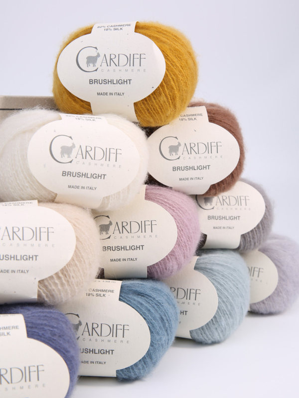 Wholesale Brushed Cashmere Yarn Brushlight Cardiff 138m /25G Wholesale Brushed Cashmere Yarn Brushlight Cardiff 138m /25G