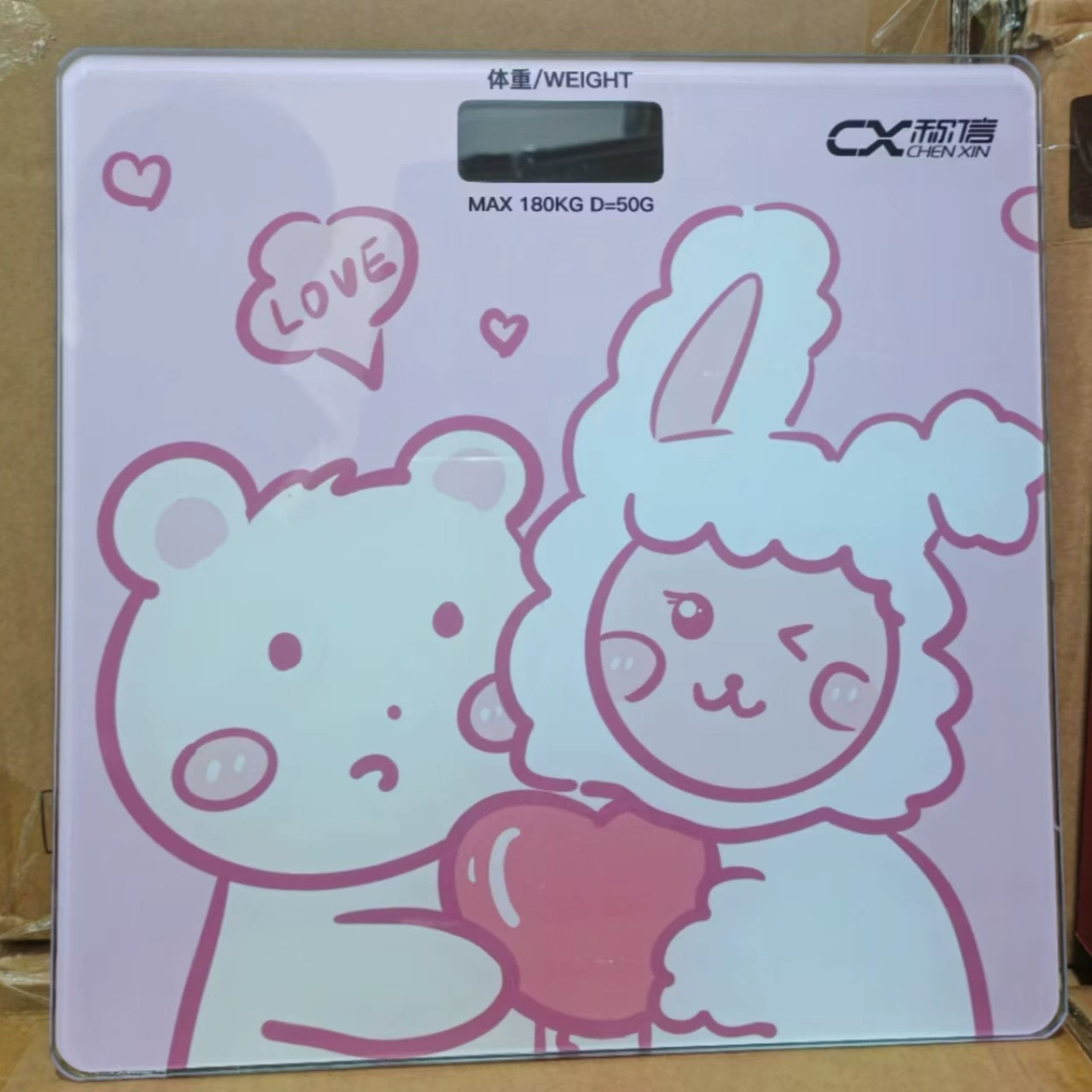 Симпатичные весы Домашние весы Электронные весы Электронные весы Весы общежития Оптовая печать мультяшные весы с логотипом