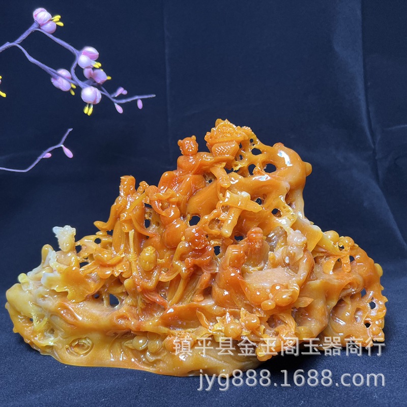 仿古八仙过海摆件树脂寿山石八仙客厅玄关摆饰