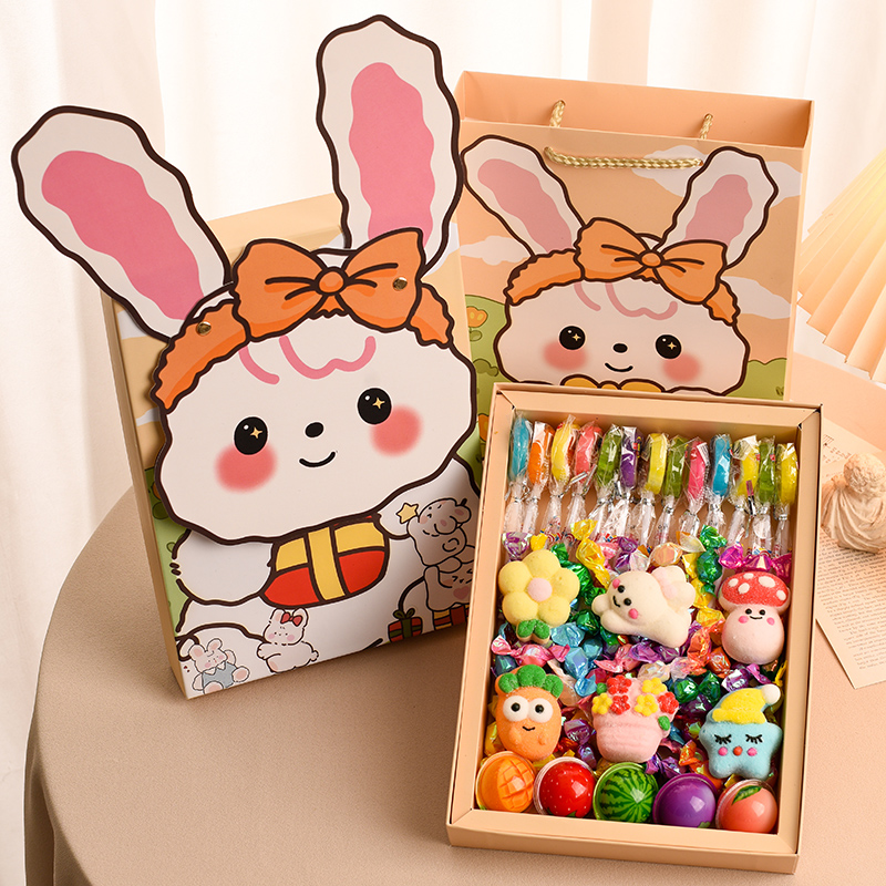 61六一儿童节创意糖果礼盒装可爱棉花糖棒棒糖小礼物送男女友儿童