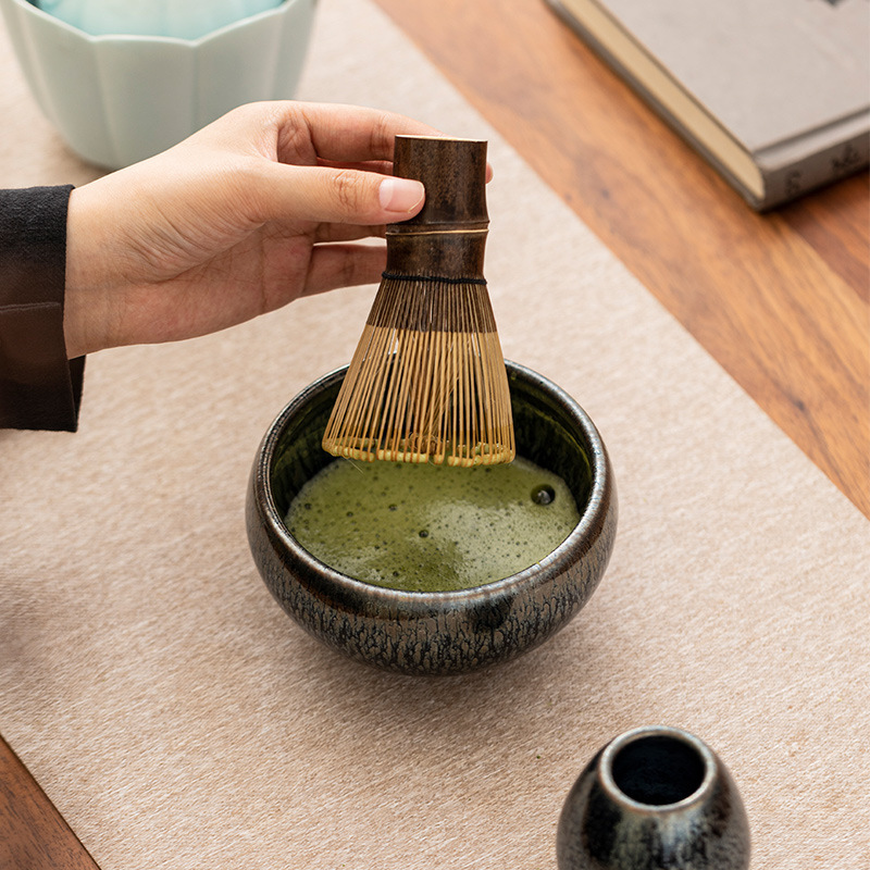 建盏抹茶四件套点茶碗茶筅立百本立陶瓷茶配件宋代点茶道茶百戏|undefined