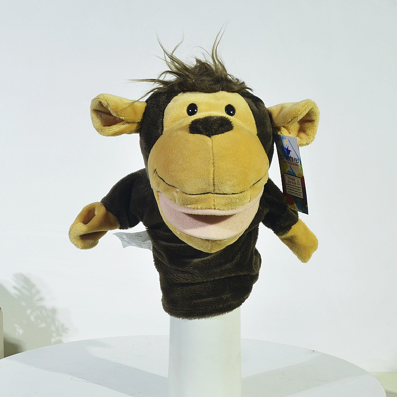 Muñeca de mano animal de boca abierta de dibujos animados muñeca interactiva entre padres e hijos