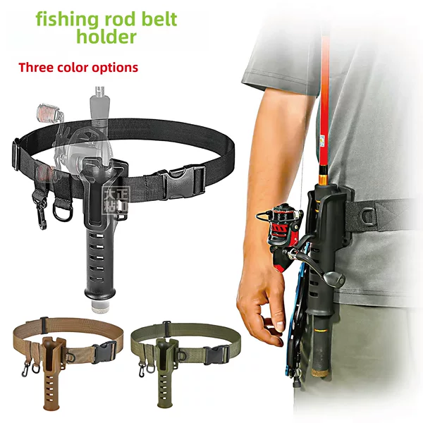 Fishing Rod Belt Rod Holder Waist Belt Rod Holder Fishing Gear Fishing Plug Portable Luya Waist Holder