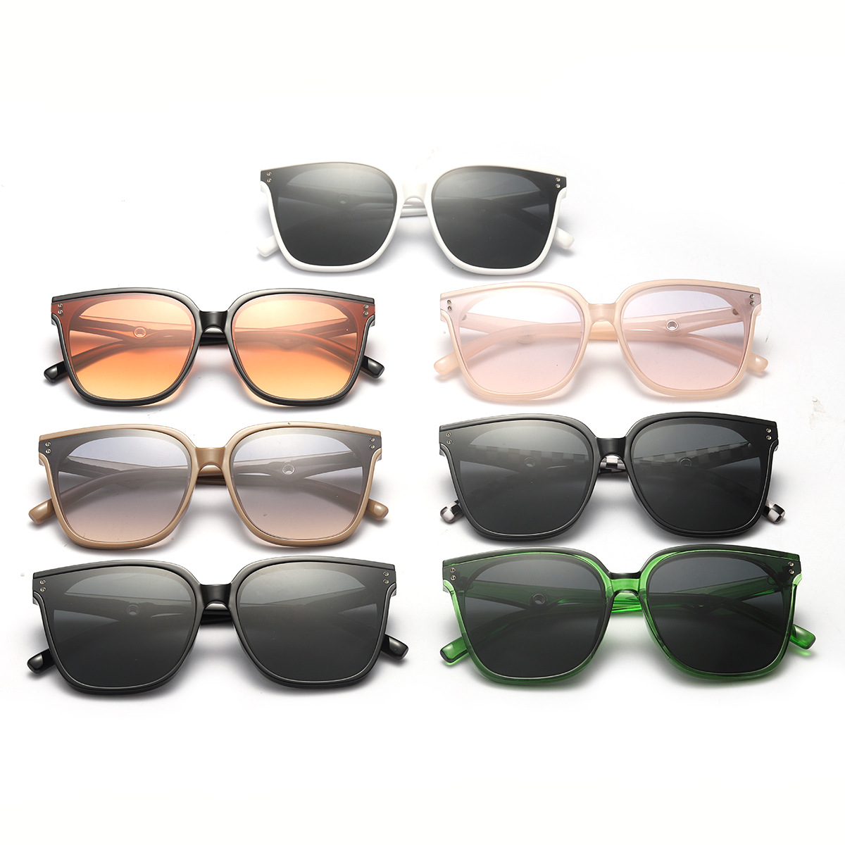 Gafas de sol de las mujeres de alto grado ins cara grande gafas de sol adelgazantes estilo coreano de moda a prueba de rayos UV gafas de conducción de los hombres