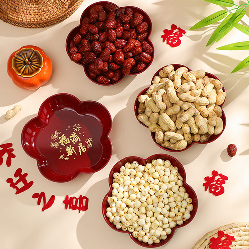 Housewarming decoration, new home moving, living room coffee table arrangement, fruit plate, candy dish, new house moving ceremony supplies