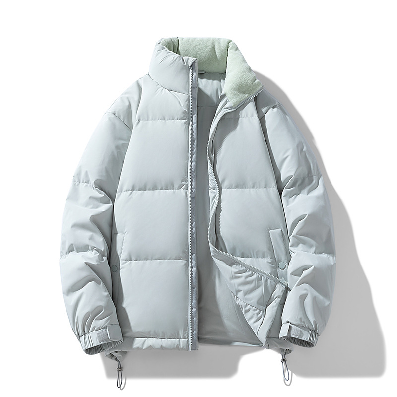 Chaqueta de plumón de gama alta para hombre con cuello alto grueso y cálido marca de marea chaqueta juvenil de plumón de pato blanco moda casual ropa de hombre de lujo ligero