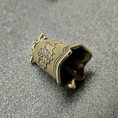 Brass Fortune Bell Keychain Personalized Creative Women's Keychain Pendant Pure Copper Car Key Holder