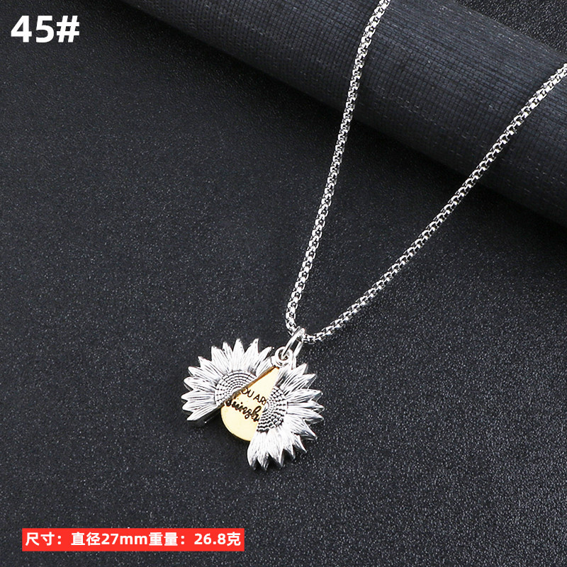 Hombres collar de titanio joyería acero aleación personalizada colgante ins hip hop calle suéter largo cadena accesorios colgantes