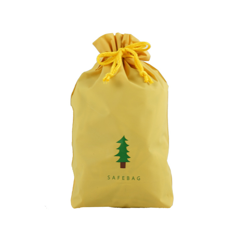 En stock al por mayor Eva esmerilado cordón bolsa color caramelo Almacenamiento de viaje ropa para niños bolsa de plástico cordón