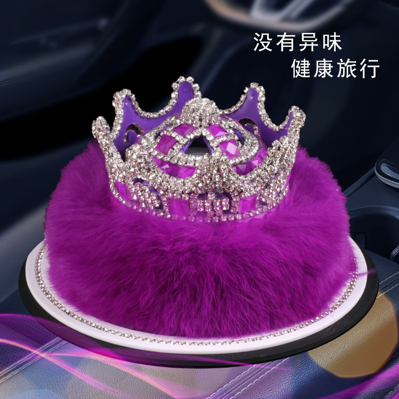 Red de celebridades con diamantes, corona, asiento de perfume de coche, botella de perfume de coche, decoración de coche de aromaterapia, decoración de coche, decoración de coche creativo, mujer