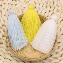 无头流苏腈纶毛线蓬松吊穗8CM 现货供应书签钥匙扣挂件服装辅料