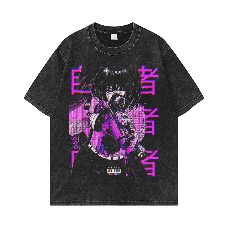 Retro fashionable trend T-shirt for men and women