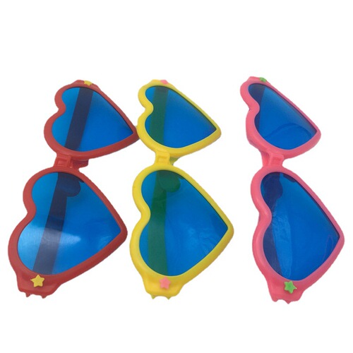 European and American holiday parties and dances with funny and alternative makeup, plastic heart glasses manufacturers wholesale