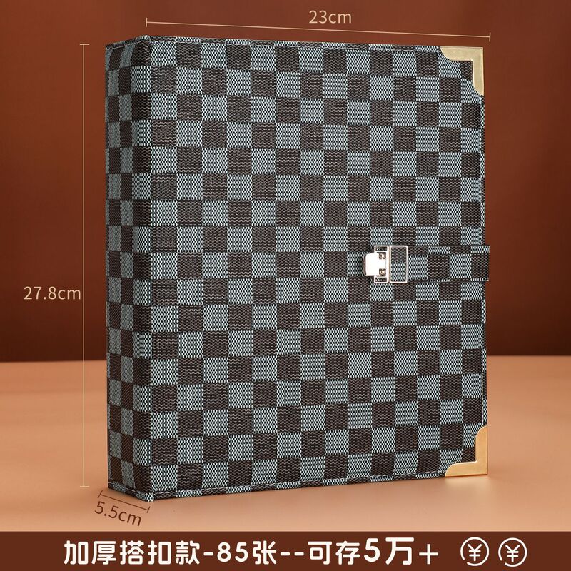 新款10万5万存钱本现金收纳册轻奢钱币纪念币收藏册压岁钱攒钱本|undefined