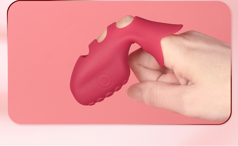 Vibrating Silicone Finger Sleeve, Button-Control Anal Training Massager for Adults — detail image 12