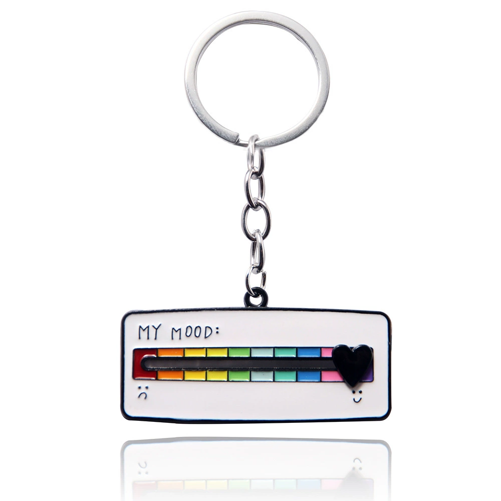 Rainbow emotional adjustable keychain, badge, brooch