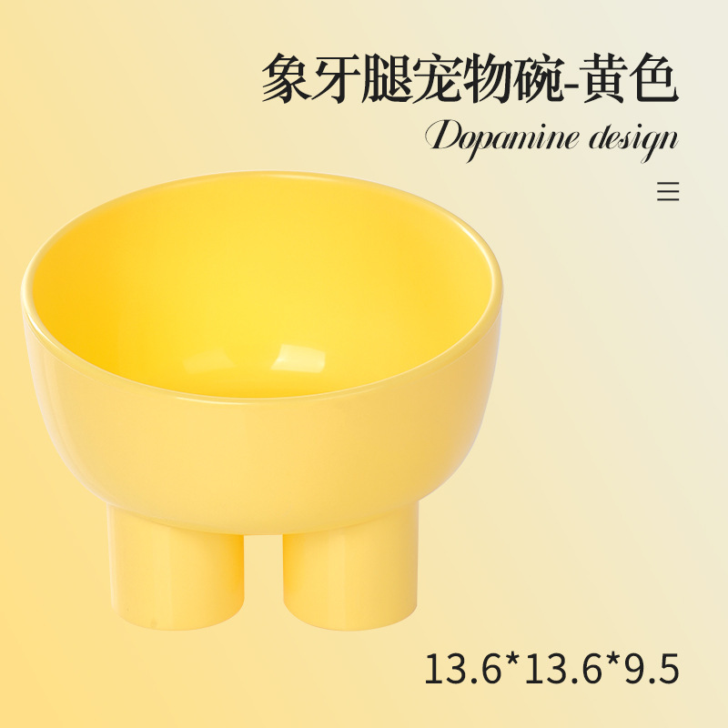 Tazón de comida para mascotas para evitar volcarse Tazón de arroz para perros Beber agua para gatos Tazón de arroz de comida para gatos de gran calibre Tazón de cuello de barbilla anti-negro