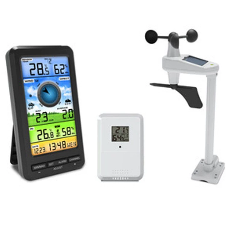 Ветрометр 360 ° направление ветра скорость ветра влажность Часы направление ветра передатчик метеостанции FT0214W