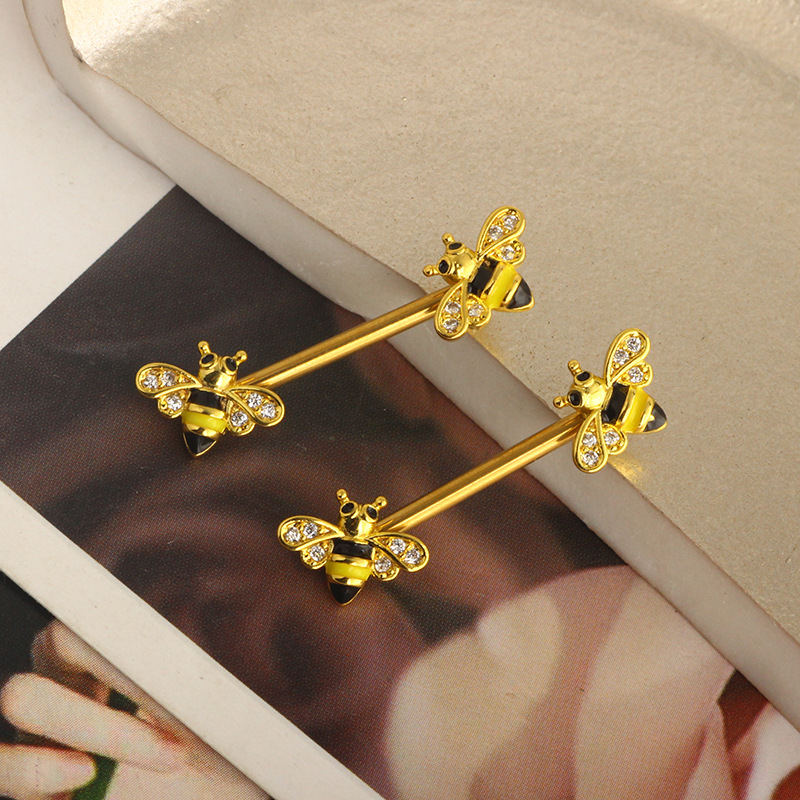Labret piercing jewelry detail image
