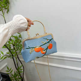 跨境民族风口金包diy零钱包手工自己刺绣材料包新手苏绣成人小包