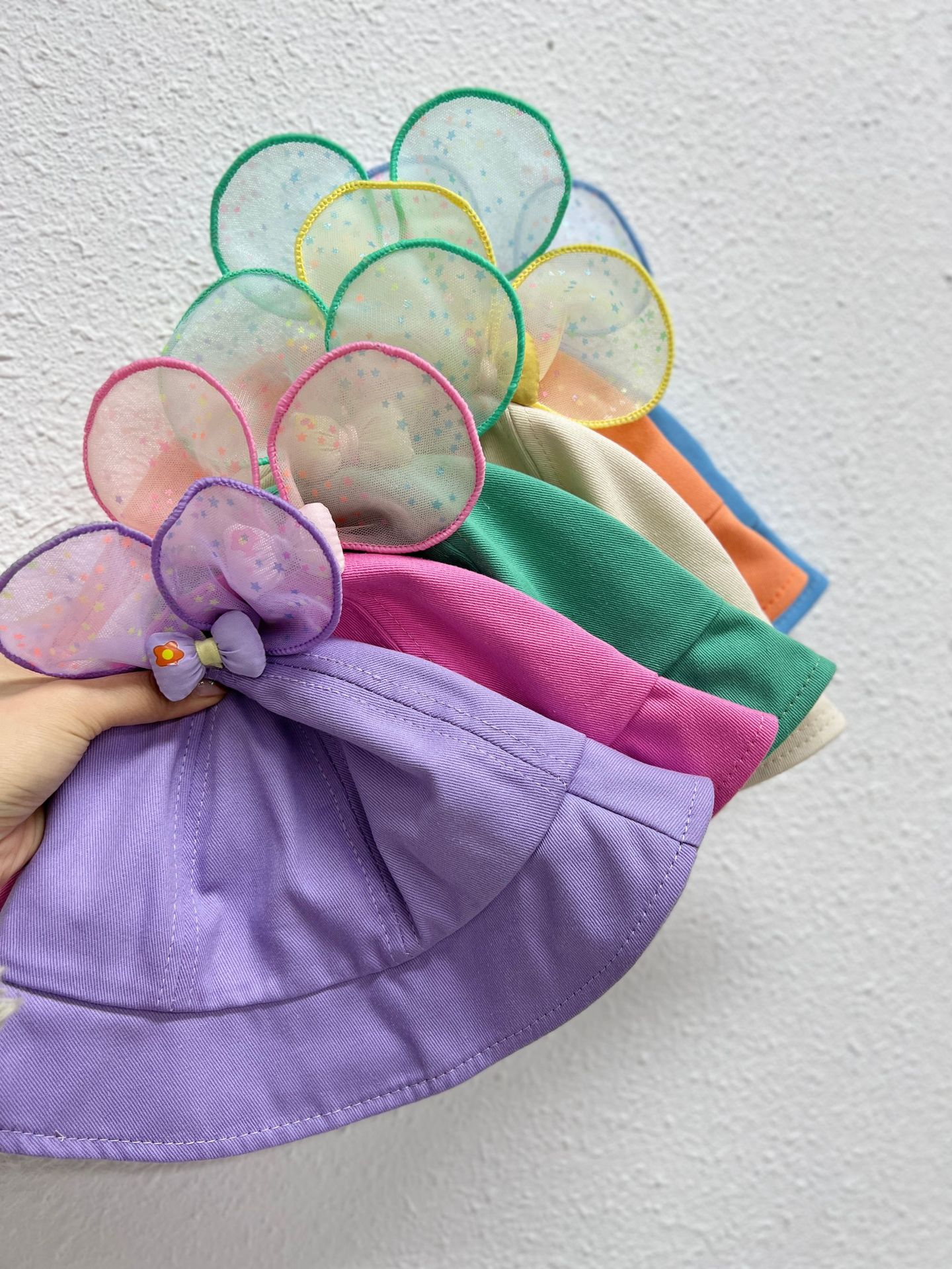 儿童防晒遮阳帽夏季宝宝渔夫帽婴儿帽子春秋薄款盆帽男童女童夏天|ru