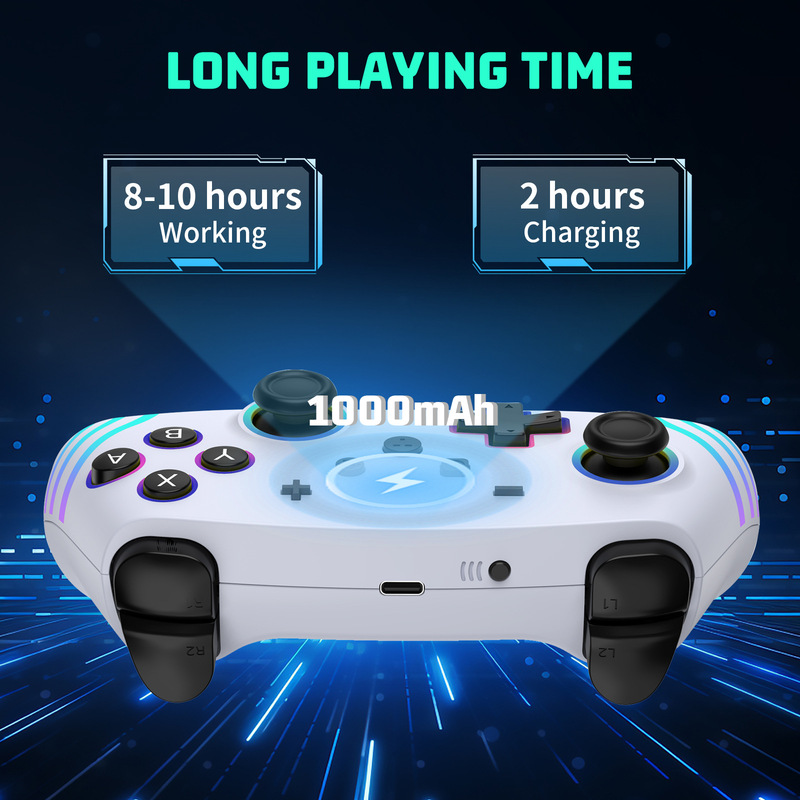 SWITCH bluetoothワイヤレスハンドルandroid/IOS六軸体感振動RGB自慢ライトPCタブレット|undefined