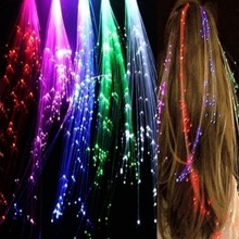 Girls LED Light Up Braid Luminous Fiber Optic Hairpin Decor1