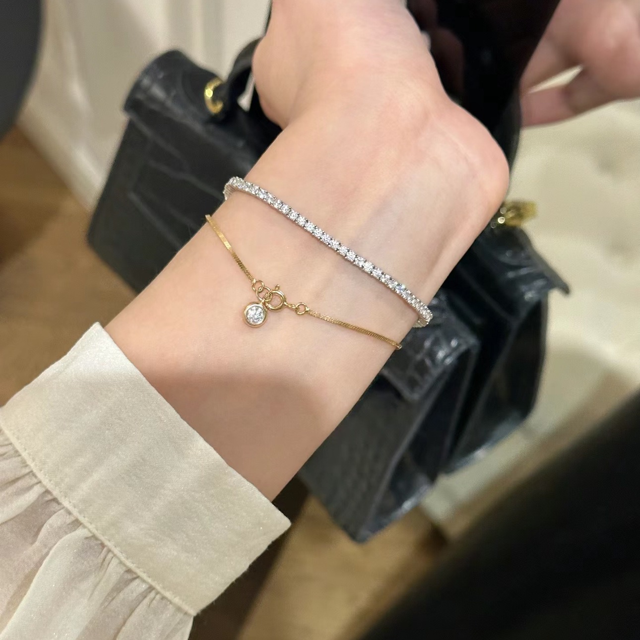 New Bubble Snake Bone Bracelet Women, Simple Sweet, With A Niche Feel, Versatile, Fashionable, And Youthful, Suitable_voghion.com