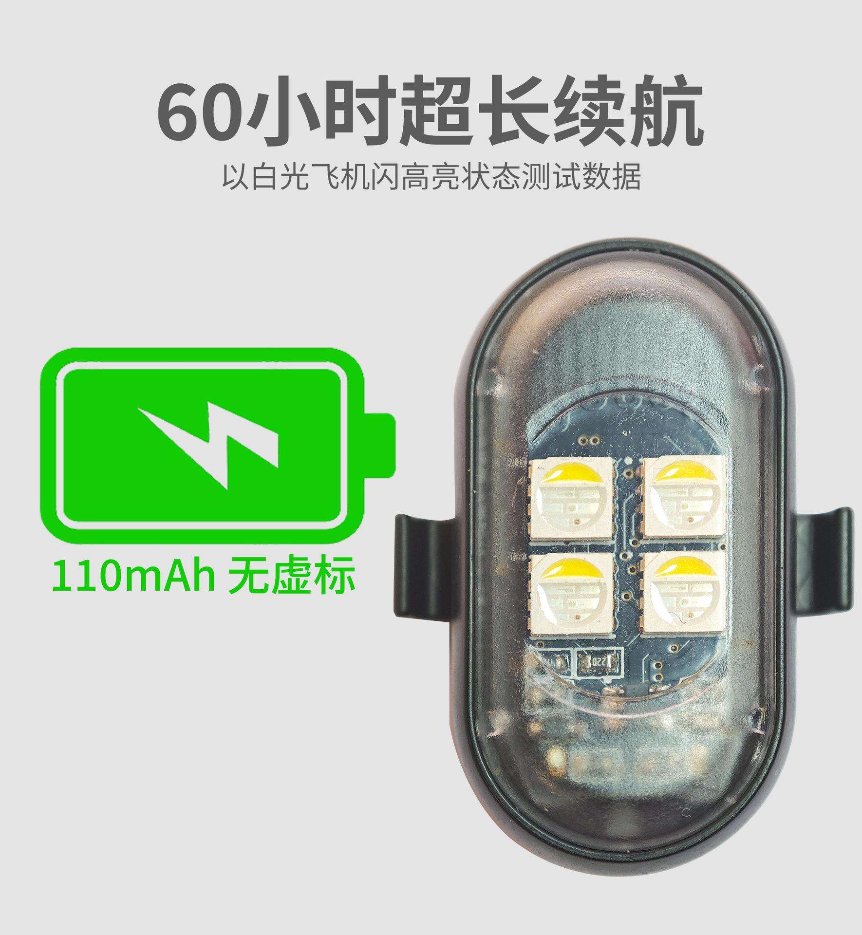 Remote Control Wireless Aircraft Light, Motorcycle and Car Universal Led Colorful Flashing Warning Light, Drone Pilot Light