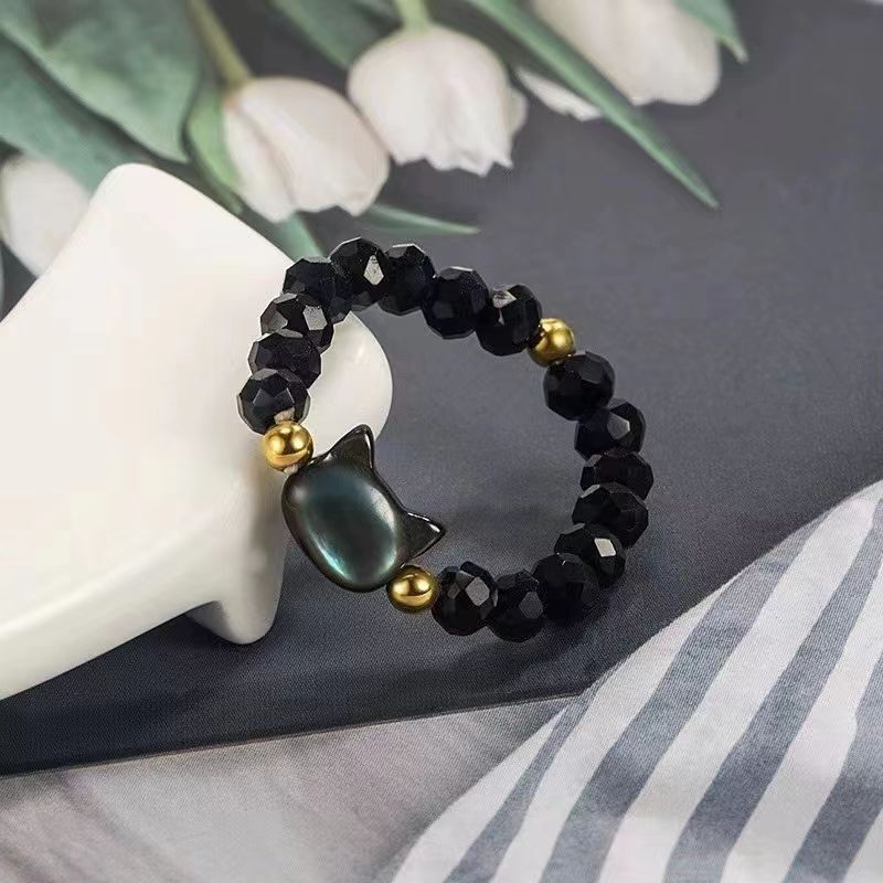 天然食指戒指简约拼接指环女小众独特设计ins冷淡风轻奢气质|undefined