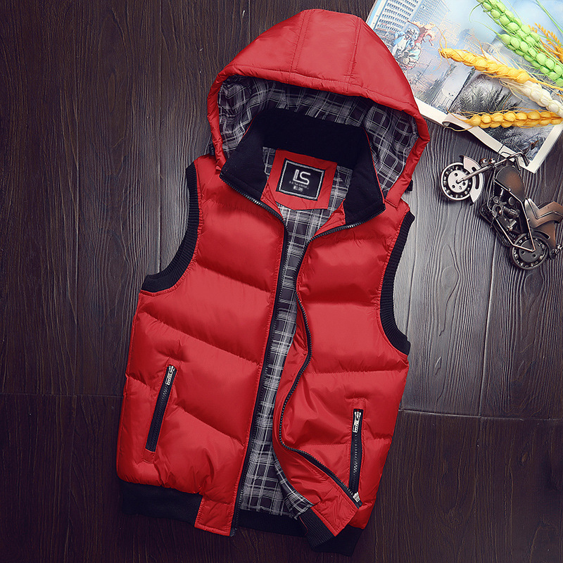 Binjie Carefully Selected New down Cotton Vest Men's Autumn and Winter Trendyy Casual Thickeneded Warm Men's Waistoutwear Jacket K-Style