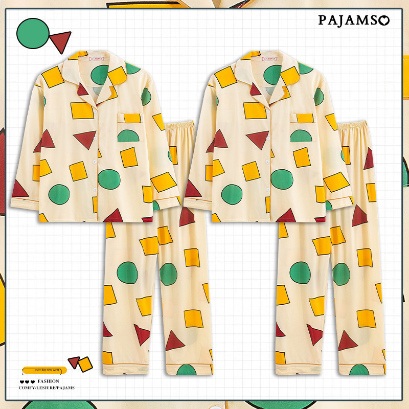 Pijamas de pareja de dragón negro primavera y otoño de manga larga de algodón puro de las mujeres 2024