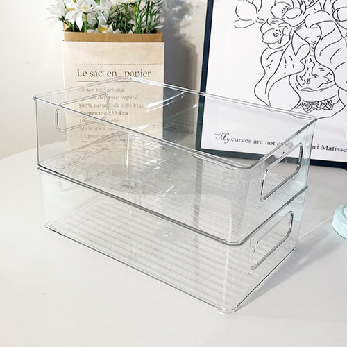 Desktop storage box acrylic cosmetics transparent basket dormitory mask drawer organizer snack sundry storage rack