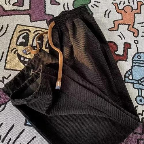 2025 Trendy Pants for Men, High Street and Instagram Influencer Style, Unique Brand Design, Mini Nine-Foot Straight Leg Casual Long Pants