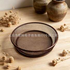 亚马逊热销户外落地式喂鸟器庭院花园防锈金属丝网碗鸟类喂食器
