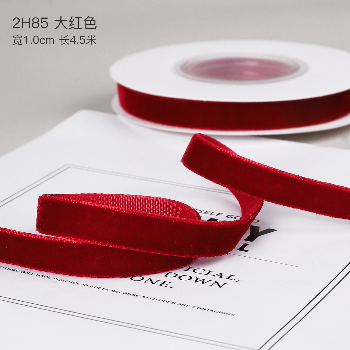 Año Nuevo vino al por mayor transfronterizo cinta de terciopelo cinta de regalo de Navidad arco DIY hecho a mano