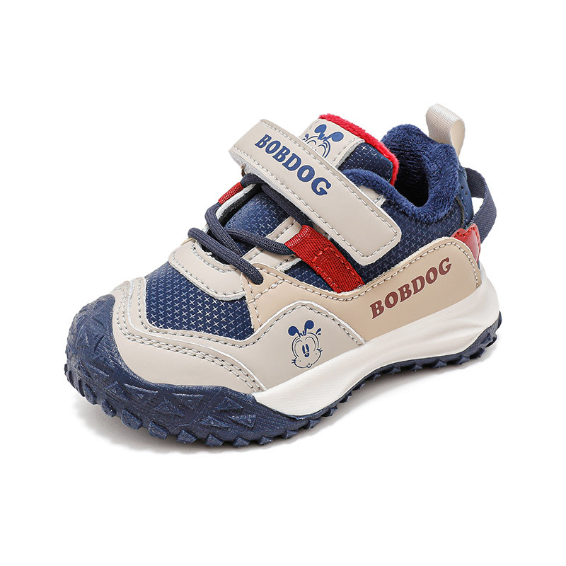 Babu Bean niños zapatos para niños otoño y invierno nuevos niños con calentamiento de lana zapatos deportivos antideslizantes para niñas zapatos funcionales para bebés