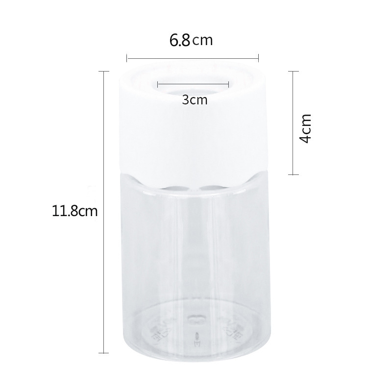 Hidroponía transparente simple maceta de plástico de flor de rosa verde vasijas redondas sala de estar oficina fábrica de decoraciones para el hogar