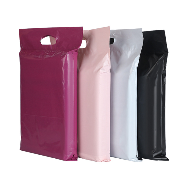 Bolsa de mensajería portátil de color de material nuevo embalaje de comercio electrónico grueso ropa impermeable bolsa de correo urgente al por mayor