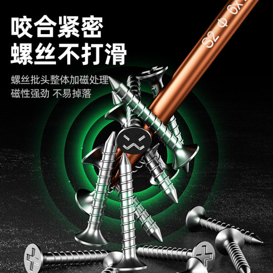 Factory screwdriver Phillips industrial grade strong magnetic screwdriver suit super hard screwdriver small screwdriver hardware tools