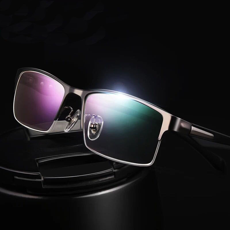 Antiguo gafas antiluz azul para hombres gafas ultraligeras de alta definición negocios de mediana edad leer gafas de luz viejas