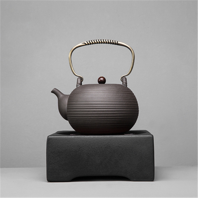 Taiwan Volcanic Stone Health-Preserving Ceramic Kettle Electric Ceramic Stove Water Boiler Ceramic Electric Tea Maker Gift Box Set Kung Fu Tea