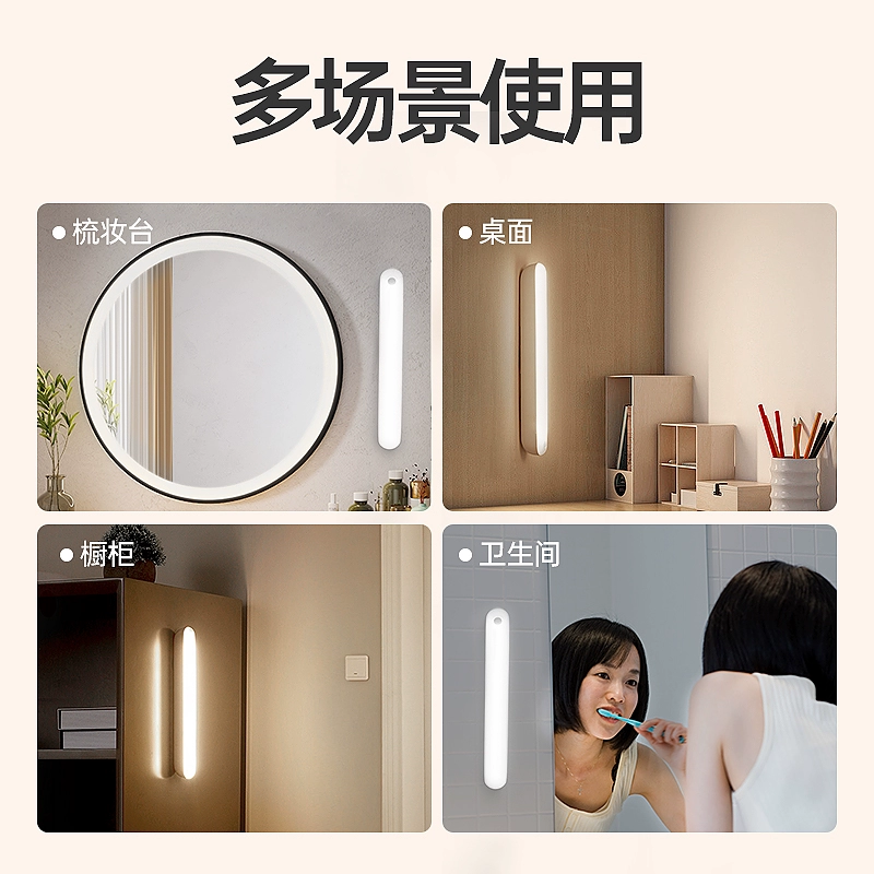 LED front headlights for mirror, induction light strip, dressing table, table lamp, fill light, mirror for bathroom