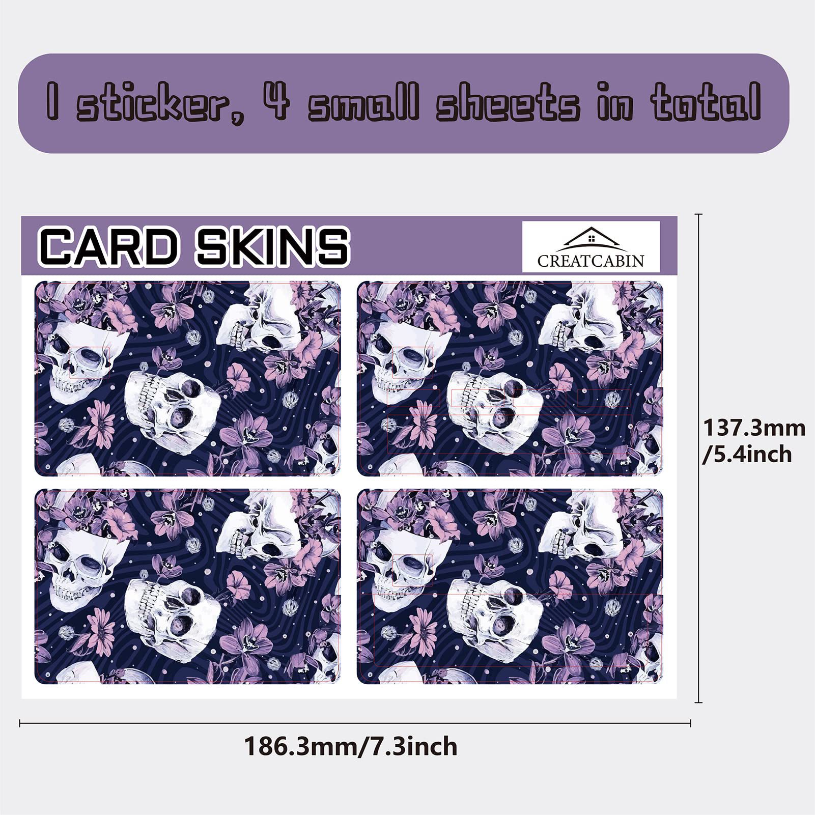 B타입 스티커 4개 세트(18x13.5cm)